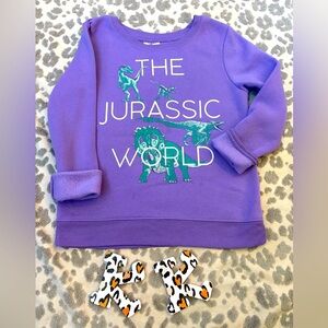 Purple Dinosaur Jurassic World  Kids Sweatshirt